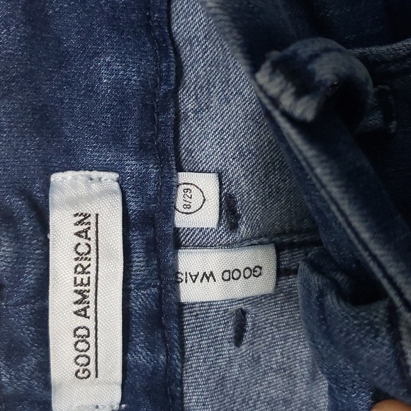 Good AMERICAN Good Waist Ripped Distressed Skinny Jeans, Size  8/29 - Picture 5 of 12